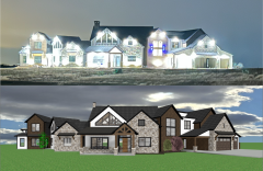 FULL CUSTOM HOME_RENDER & FINISHED PHOTO