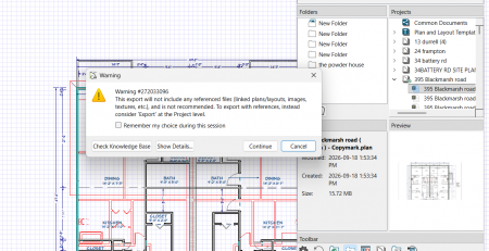 trying to export from Project Management and open in x17.png
